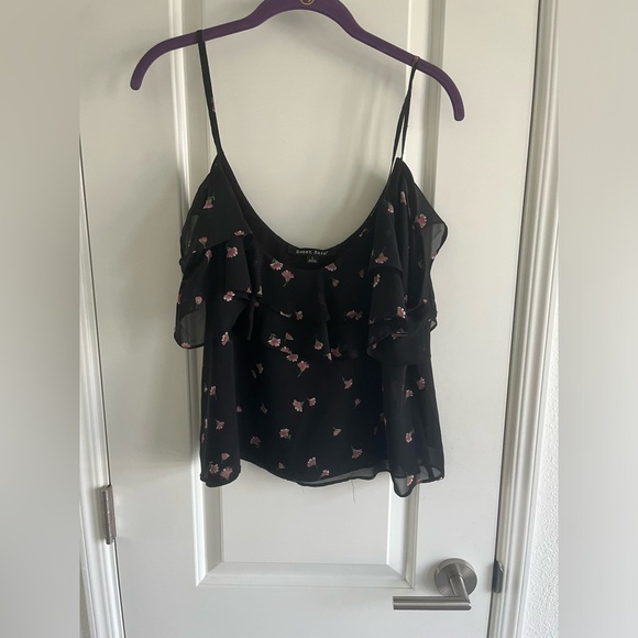 ALICE BLUE Bernie Cold Shoulder Cropped Blouse - Large - Picture 3 of 9